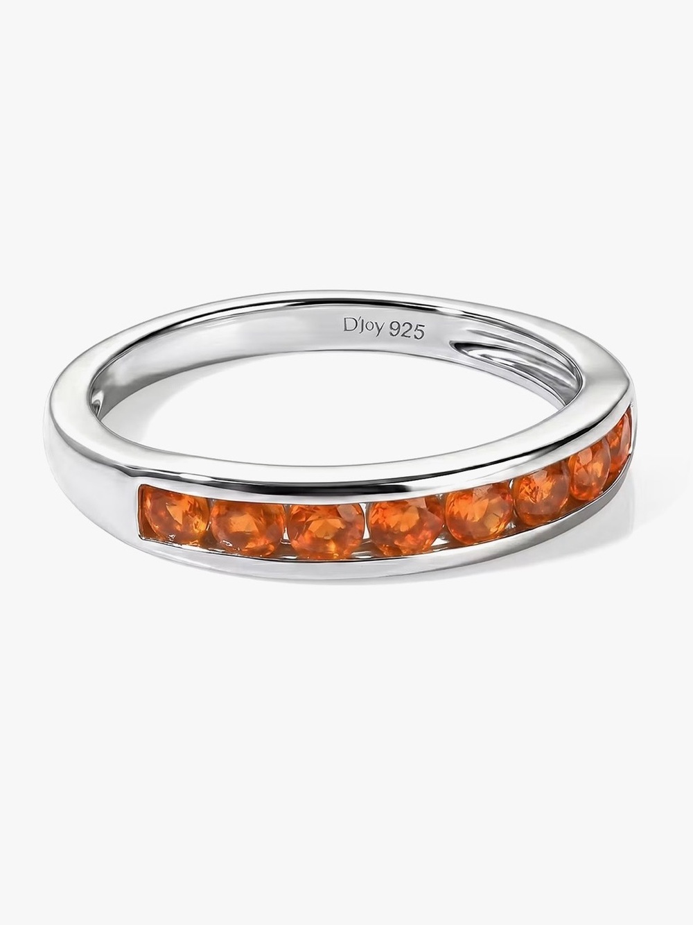 NWT Mexican Fire Opal Ring in Rhodium over . .925 Sterling VIVID COLOR!